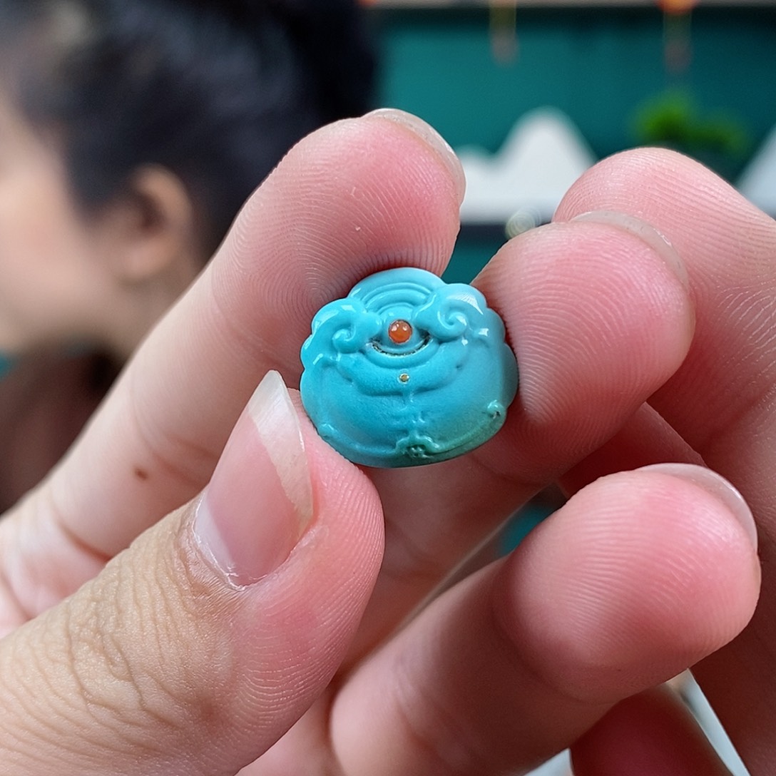 绿松石珠宝奇石未镶嵌