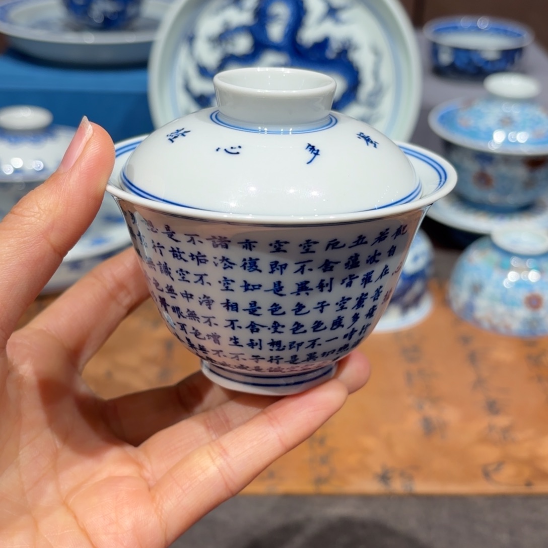 瓷片手工手绘陶瓷茶具