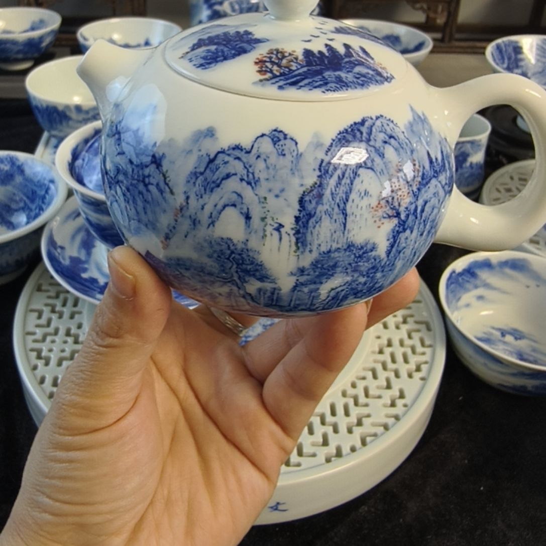 岁***谈全手工山水壶（微瑕不退）