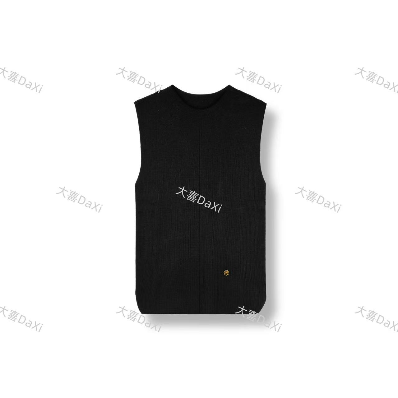 大喜新款设计师潮流圆领桑蚕丝背心【9908A】