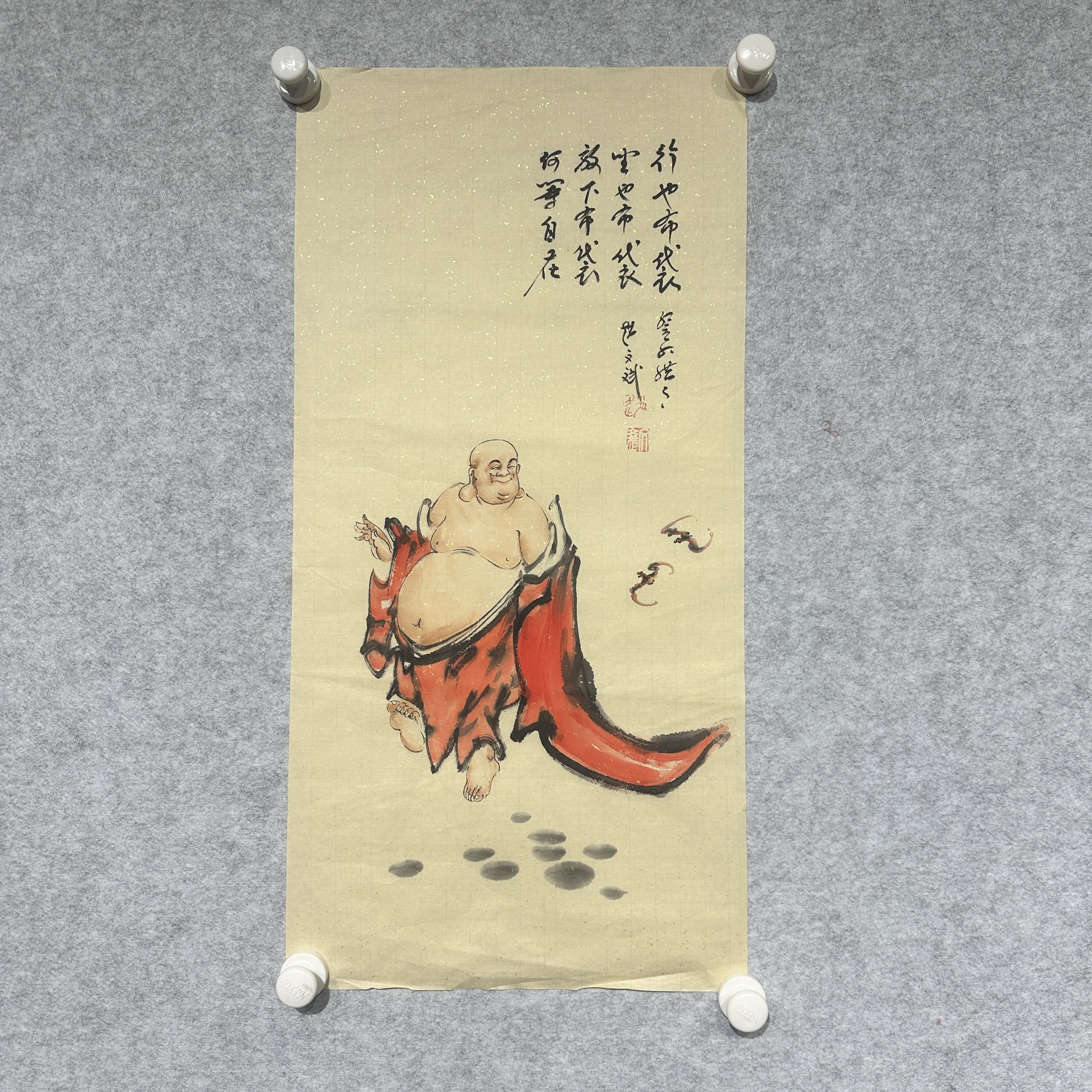 赵文斌-2平尺-人物作品-布袋和尚