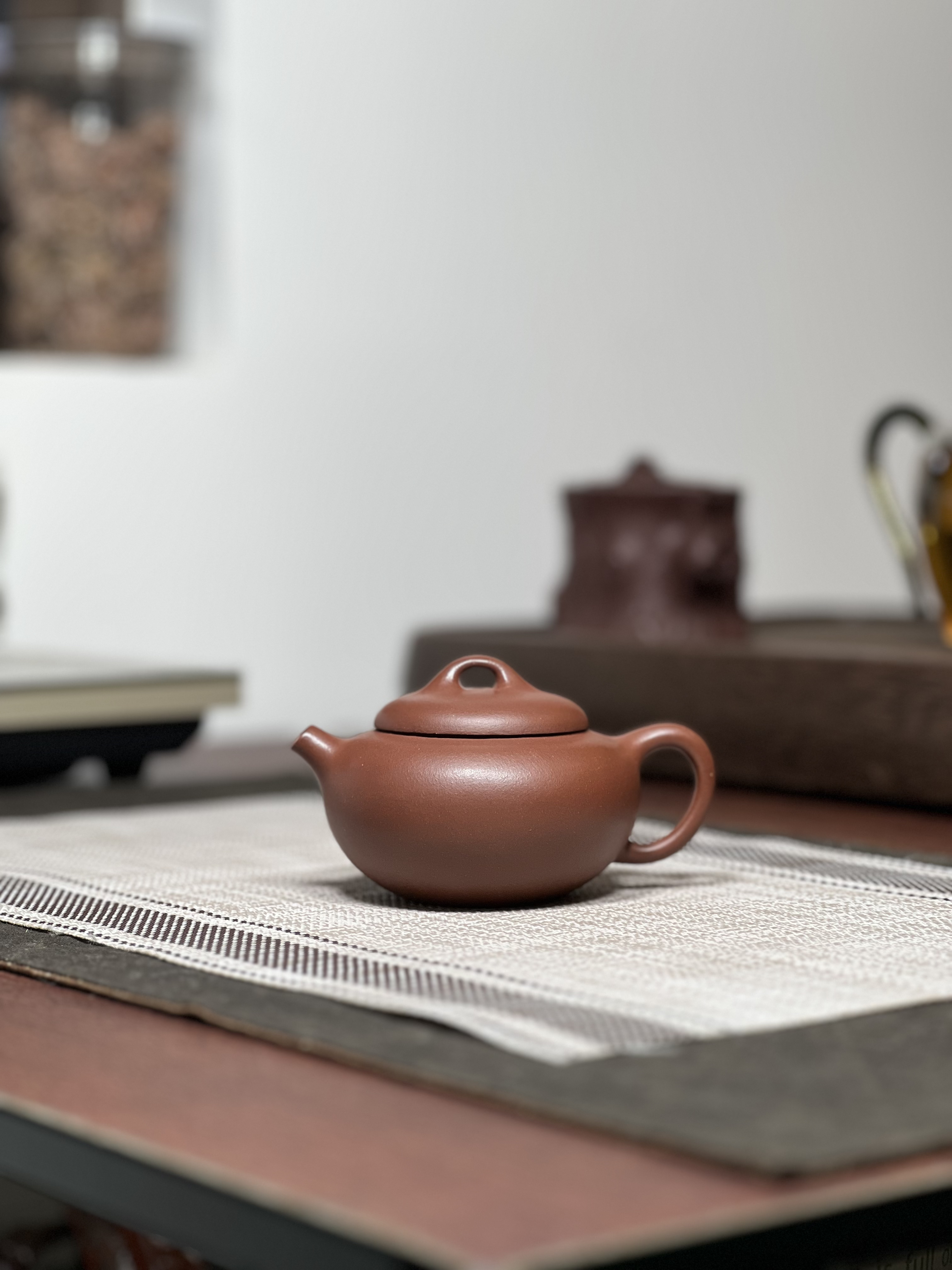 原矿黄龙山底槽清福圆壶半手工170毫升宜兴泡茶茶壶茶具紫砂壶242