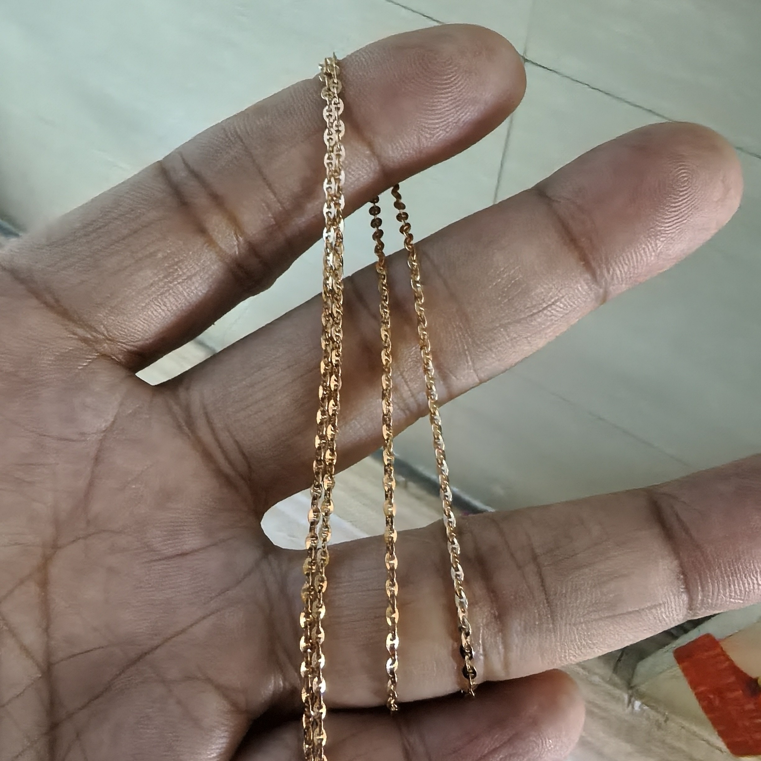 18k玫瑰金项链时尚大气