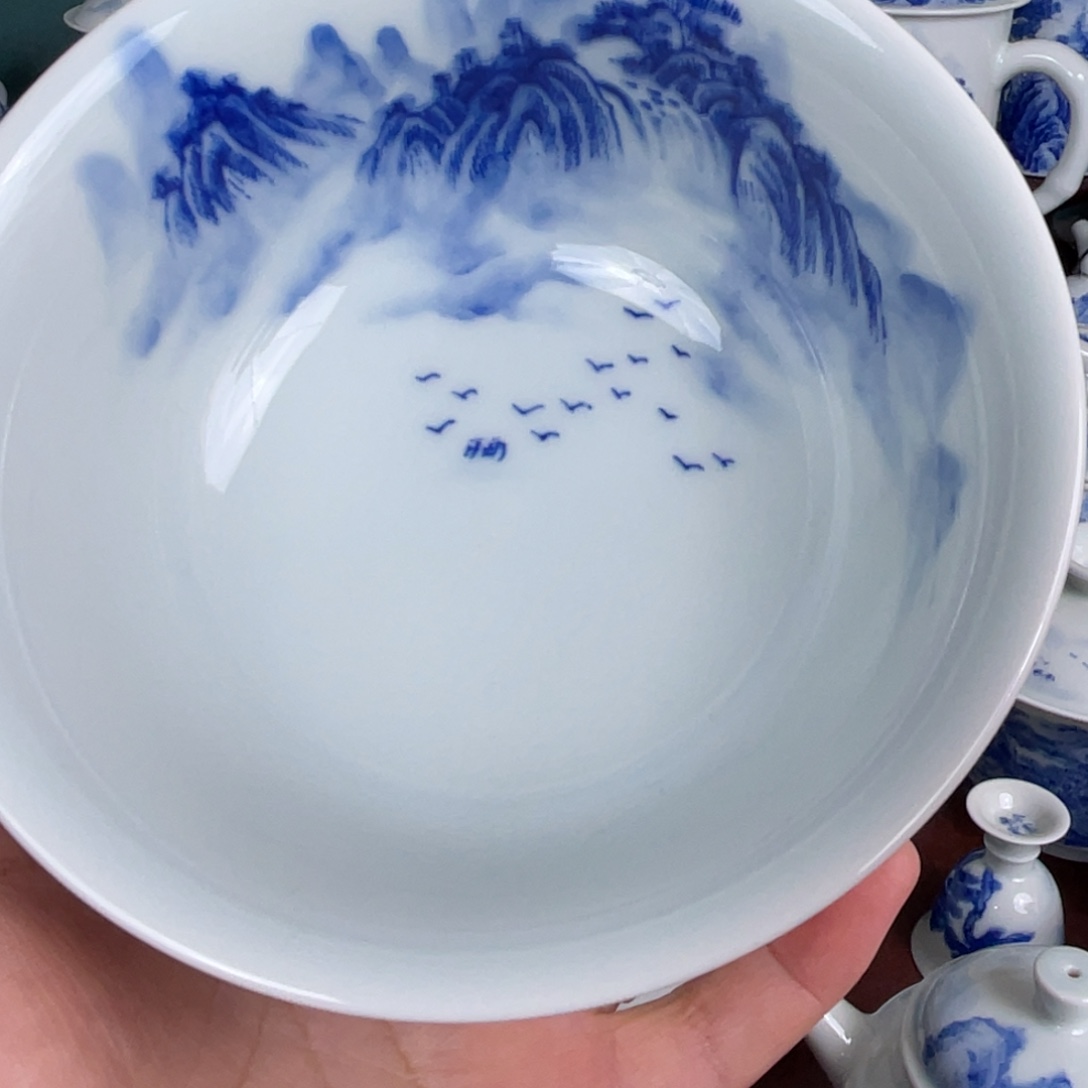 鑫***鸡陶手工手绘青花，青花