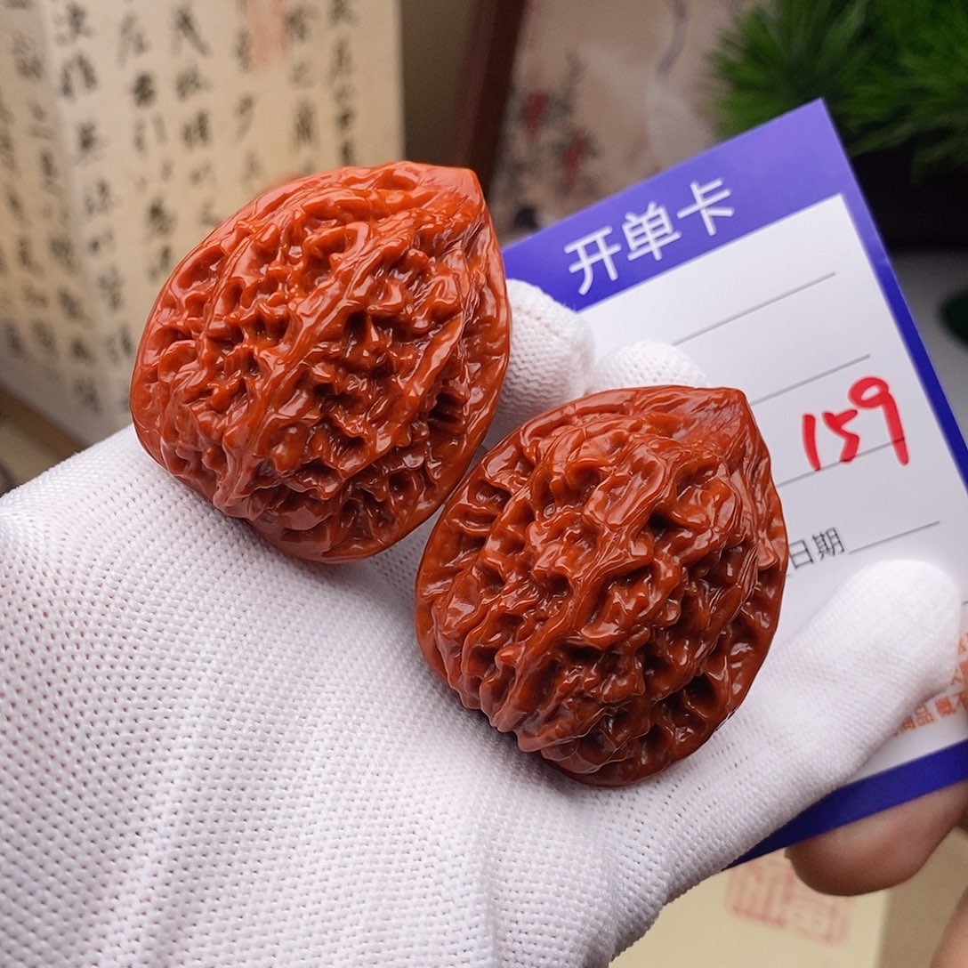 把件文玩核桃40鸡心159