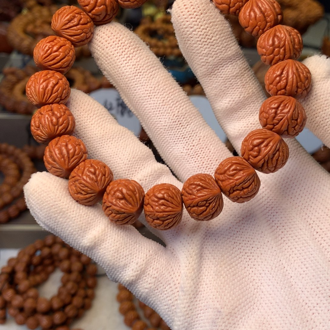 手串桃核秦岭龙纹