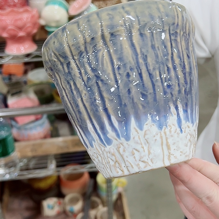 有孔，凑单福利满10元发货陶瓷多肉花盆！