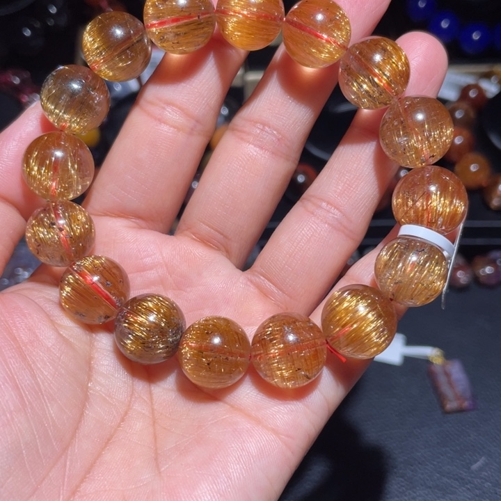 水晶手串未镶嵌铜发手链14