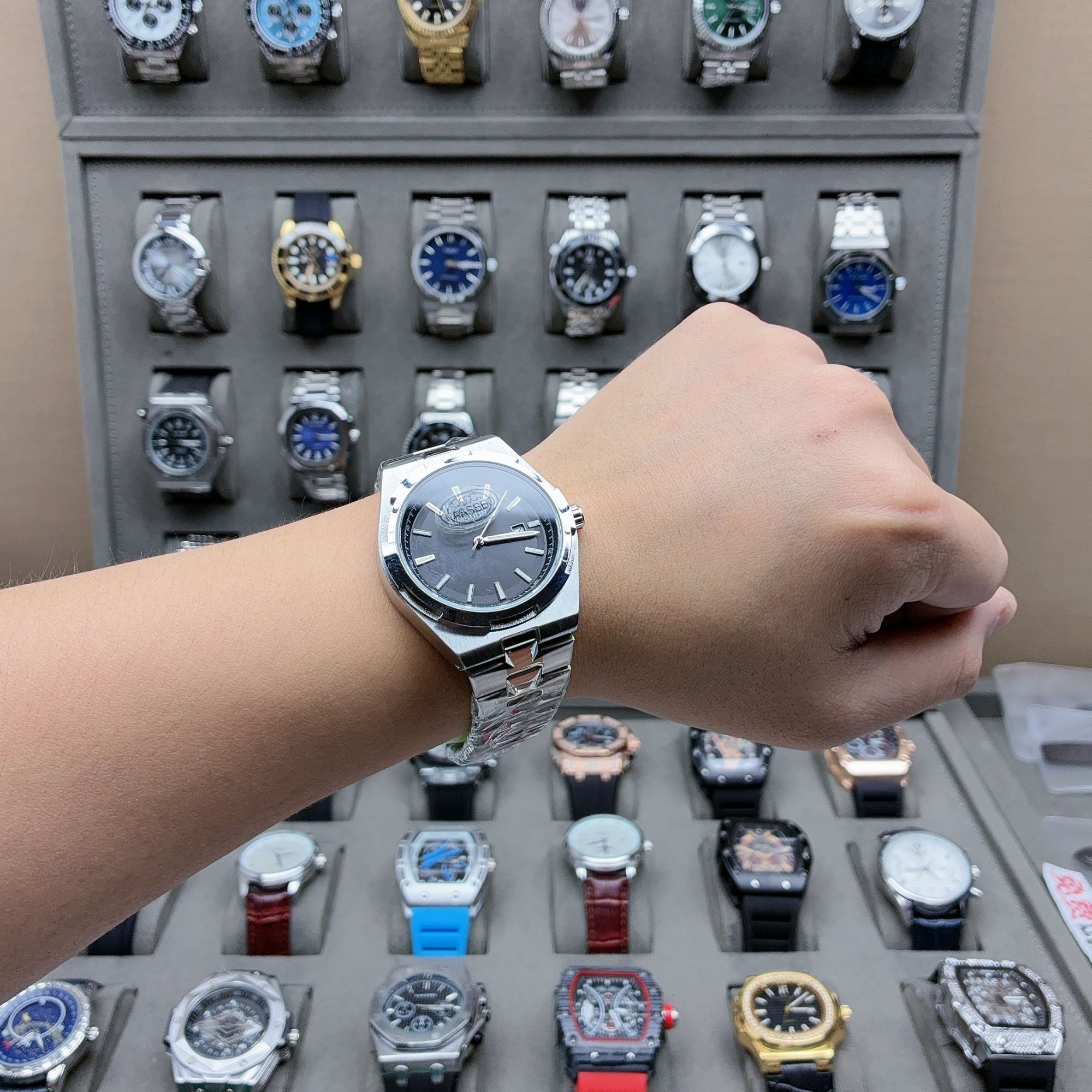 专柜直发手表男士时尚轻奢高端自动镂空男款手表品牌腕表-AH