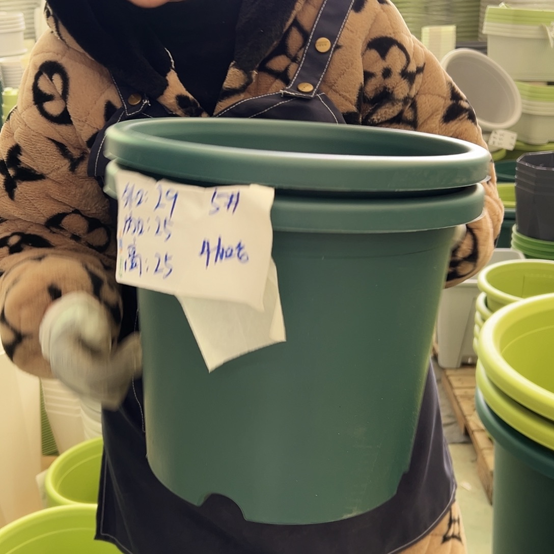 四季盆5#墨绿色6个无托