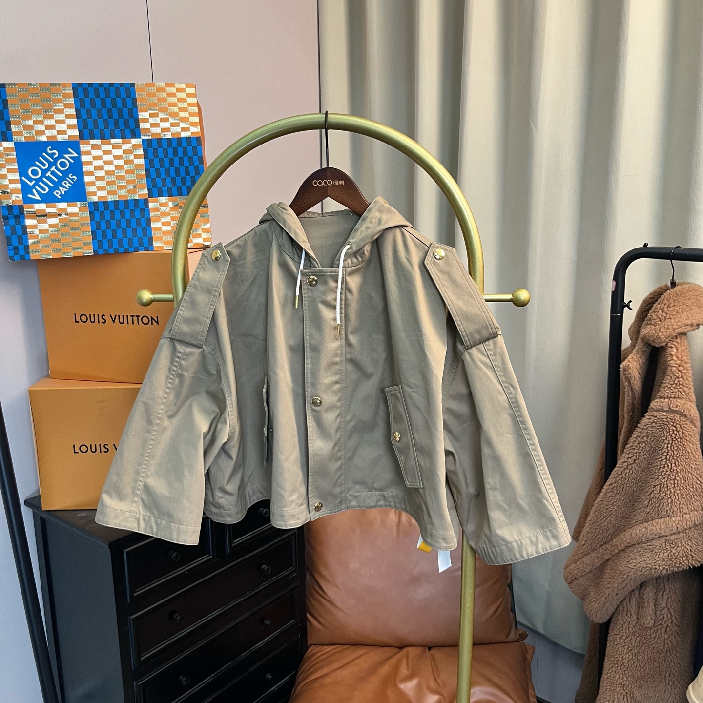 99新 Celine/思琳 棕色凯旋门夹克 36码