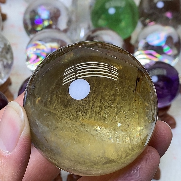 水晶符文黄水晶球未镶嵌浩****8