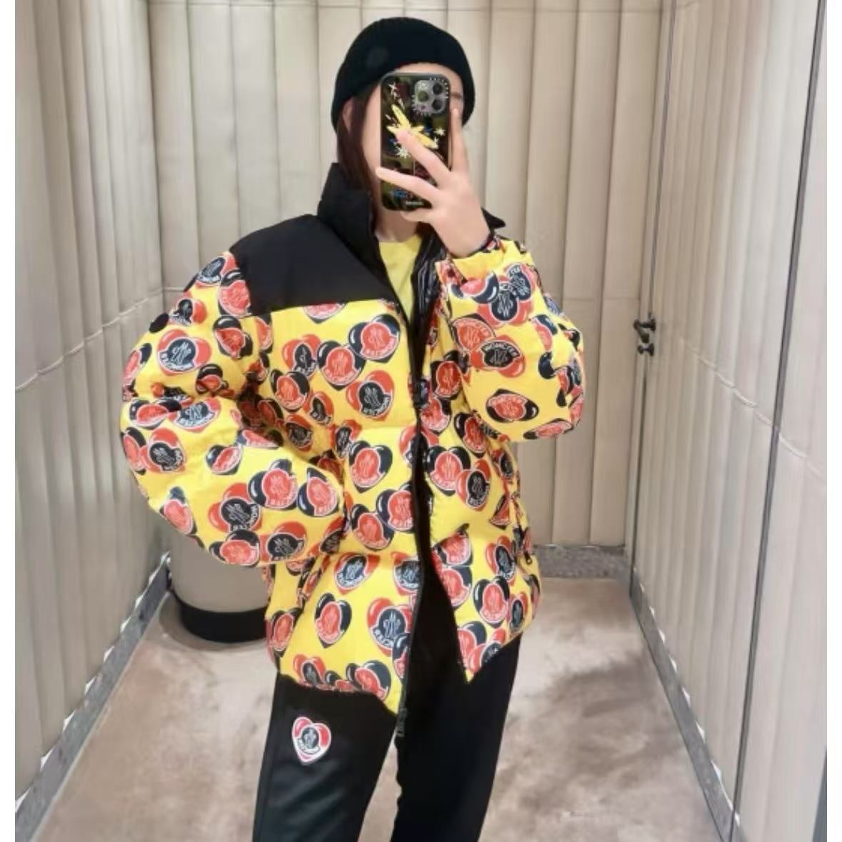 未使用 MONCLER 盟可睐/GG/ANTARES男女同款花色羽绒服福利款