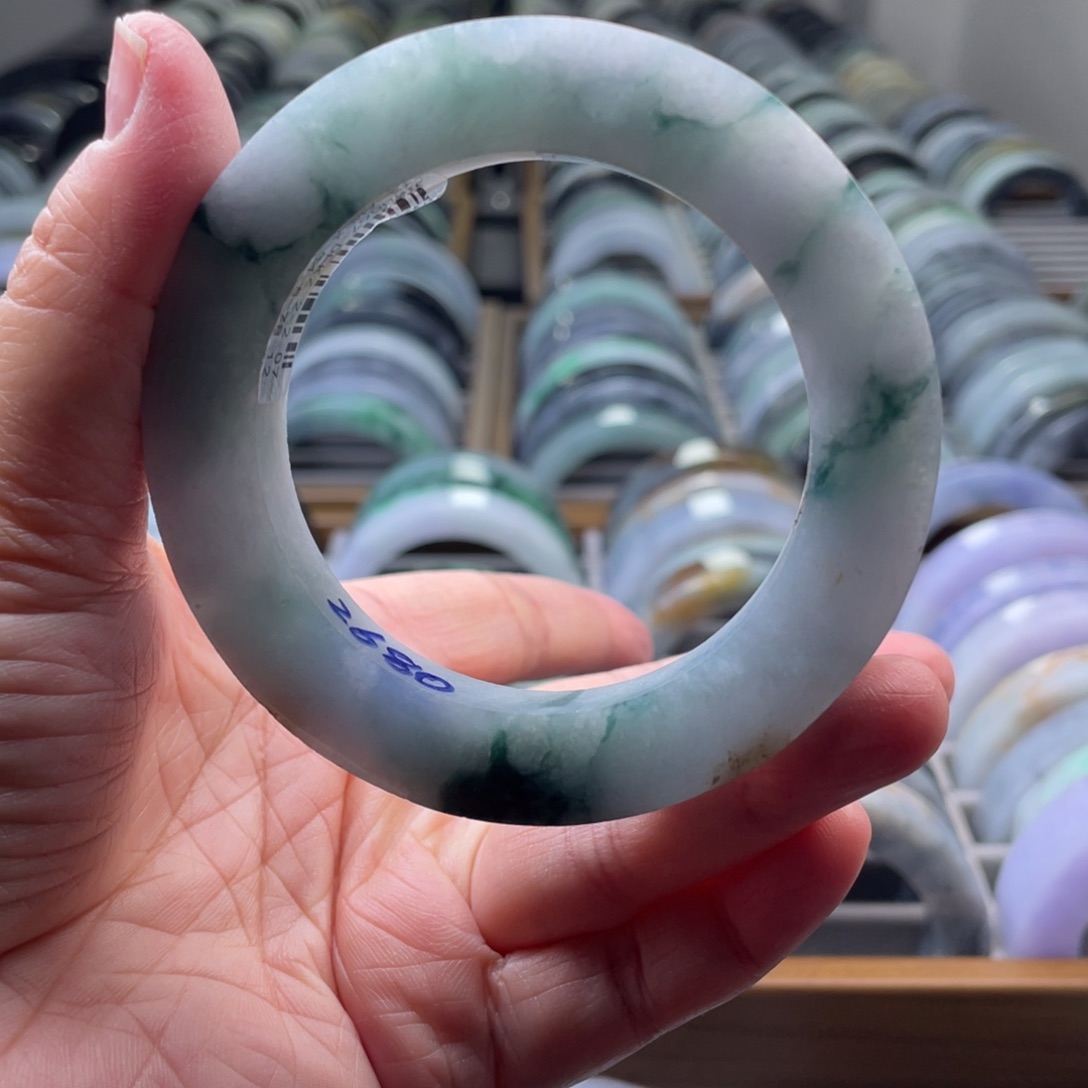 定制翡翠未镶嵌纯天然翡翠手镯定制