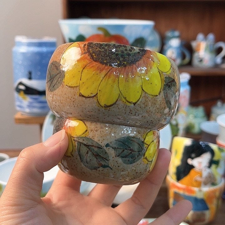 陶景德镇釉下手绘陶瓷 