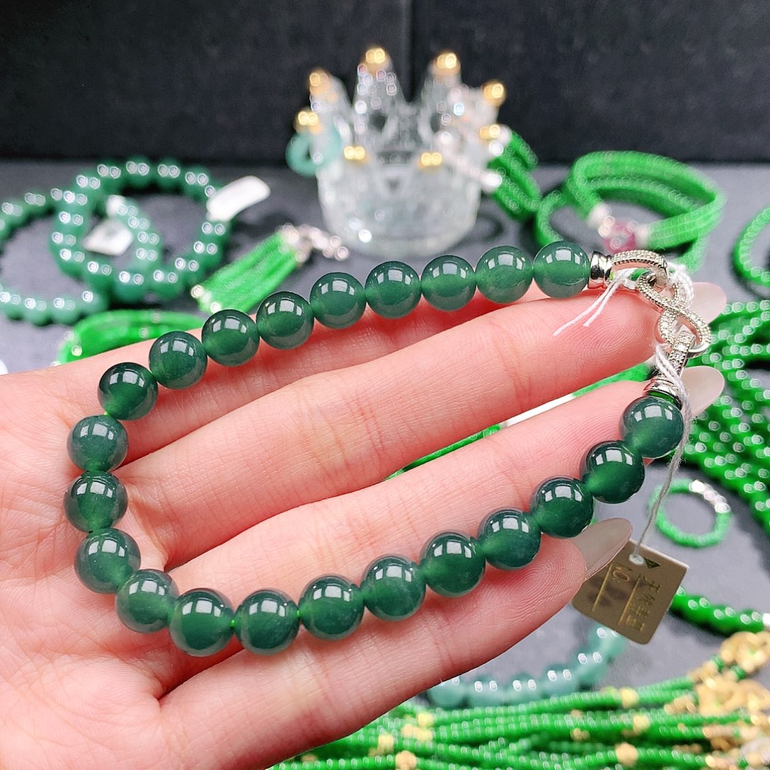 翡翠未镶嵌手链手链