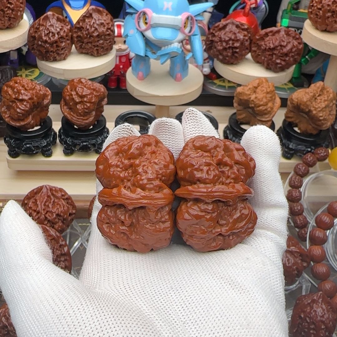 文玩核桃吊坠全***〆42红蛤蟆头