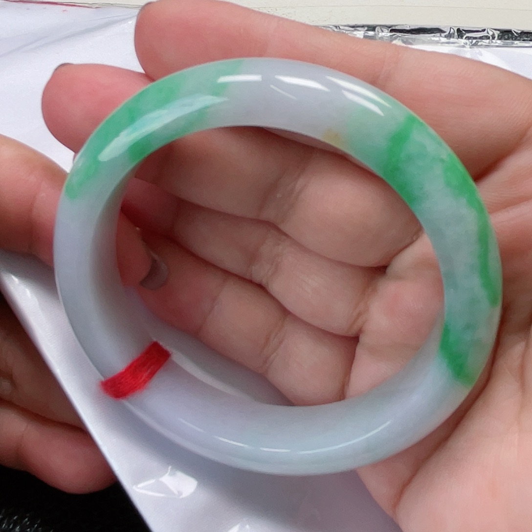 翡翠手镯未镶嵌缅甸翡翠手镯55圈