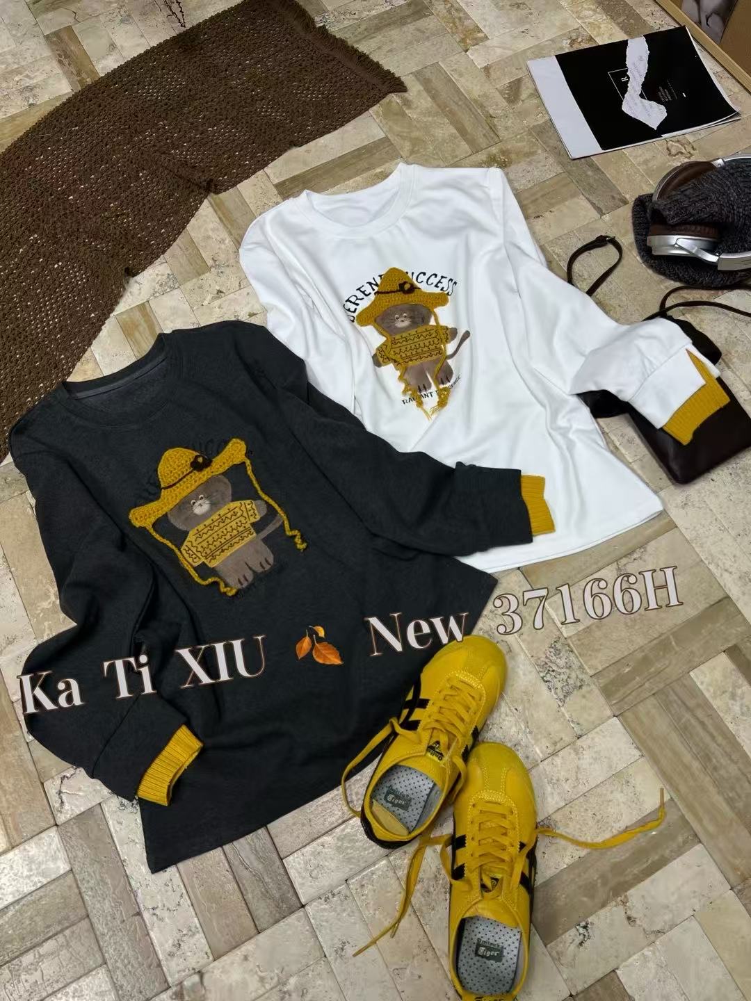 【Wi-Fi 】欧货卡缇秀拼接中长款T合集