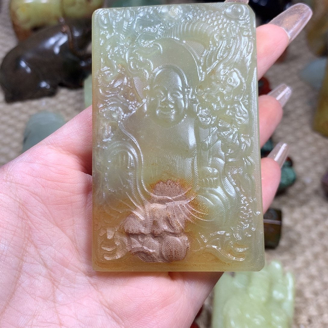 白玉菩提吊坠挂件