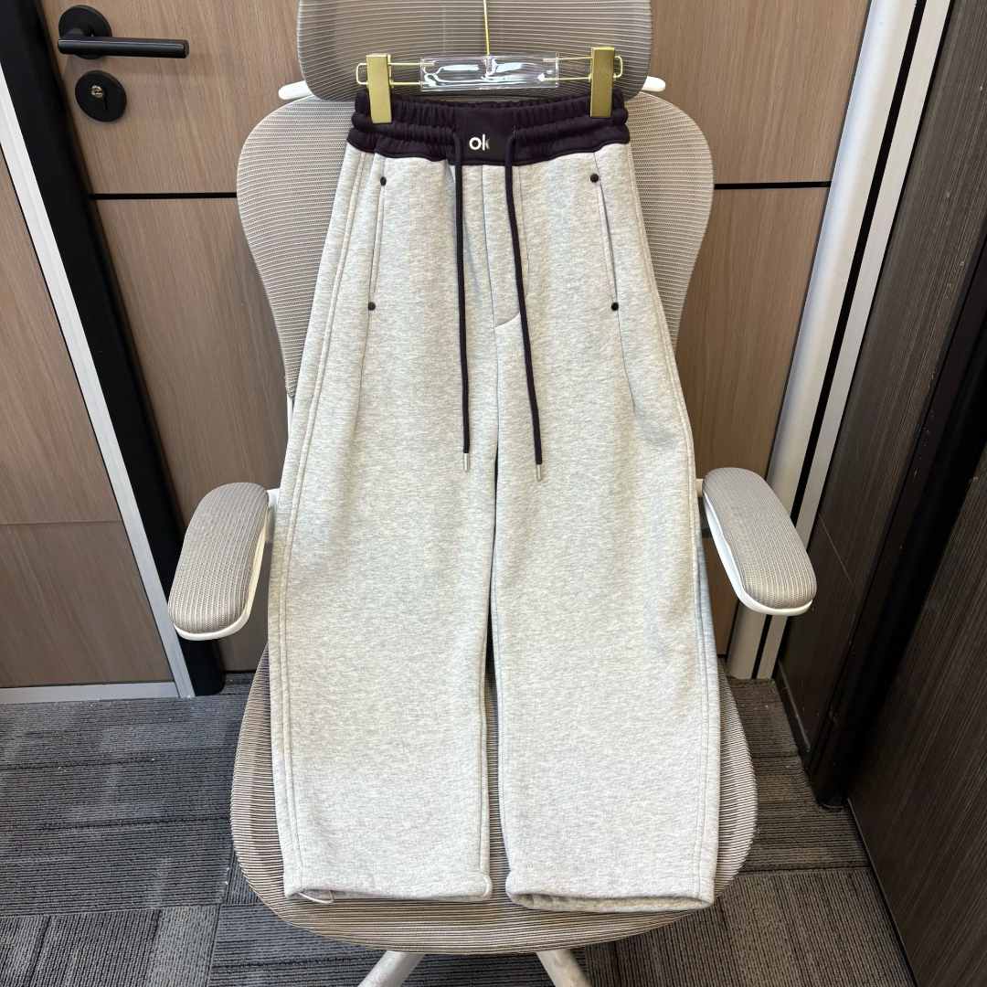 冬款韩范字母刺绣拼色加绒女童弯刀裤 F325 325 H