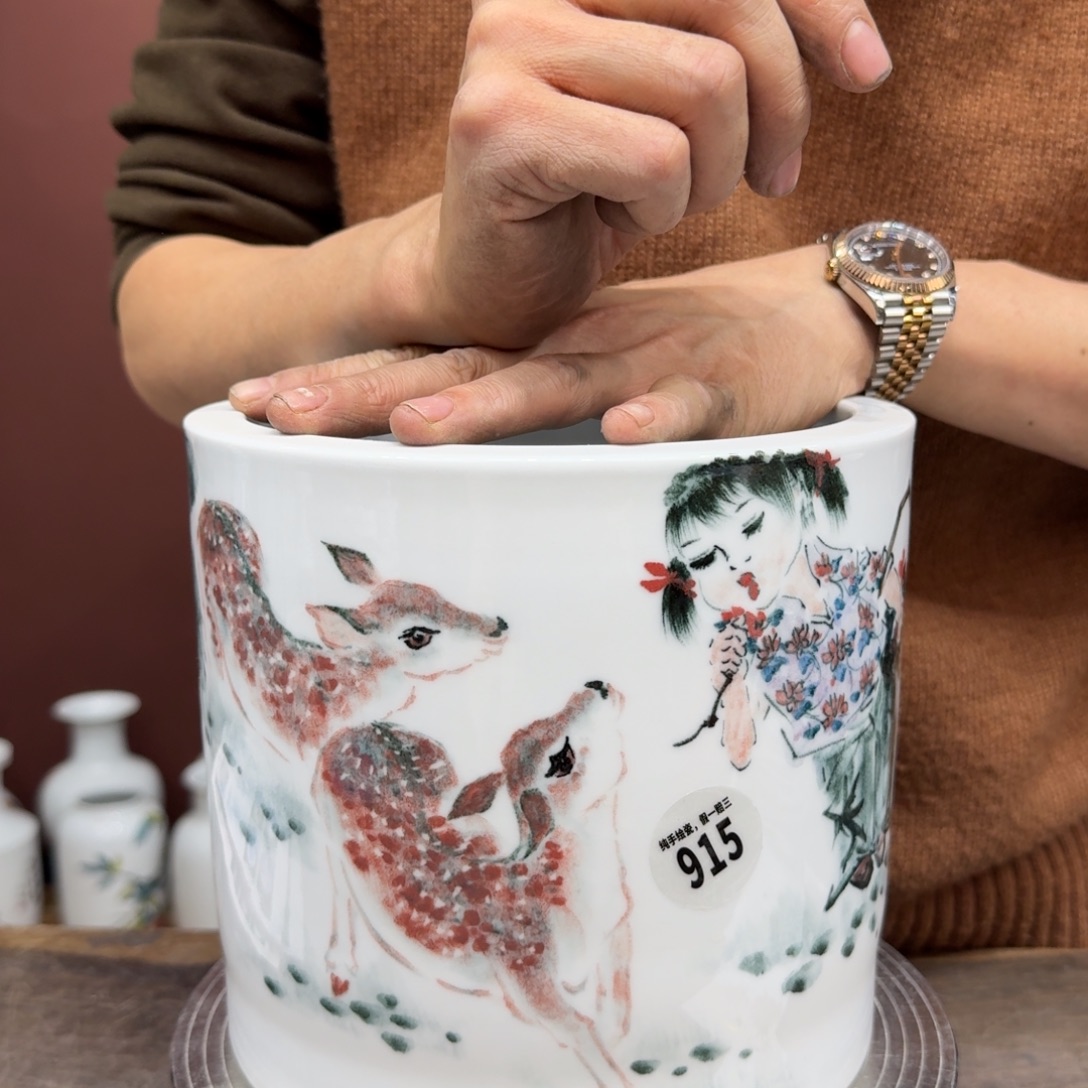 瓷摆件吴义松甄选陶瓷915