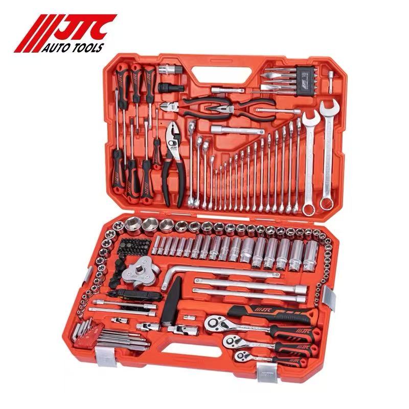 JTC166PCS综合工具组套筒扳手大中小棘轮套装汽修适用