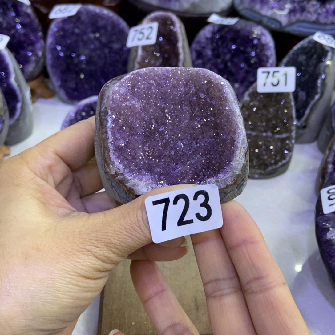 紫晶大型摆件（非配饰）银S925镶嵌