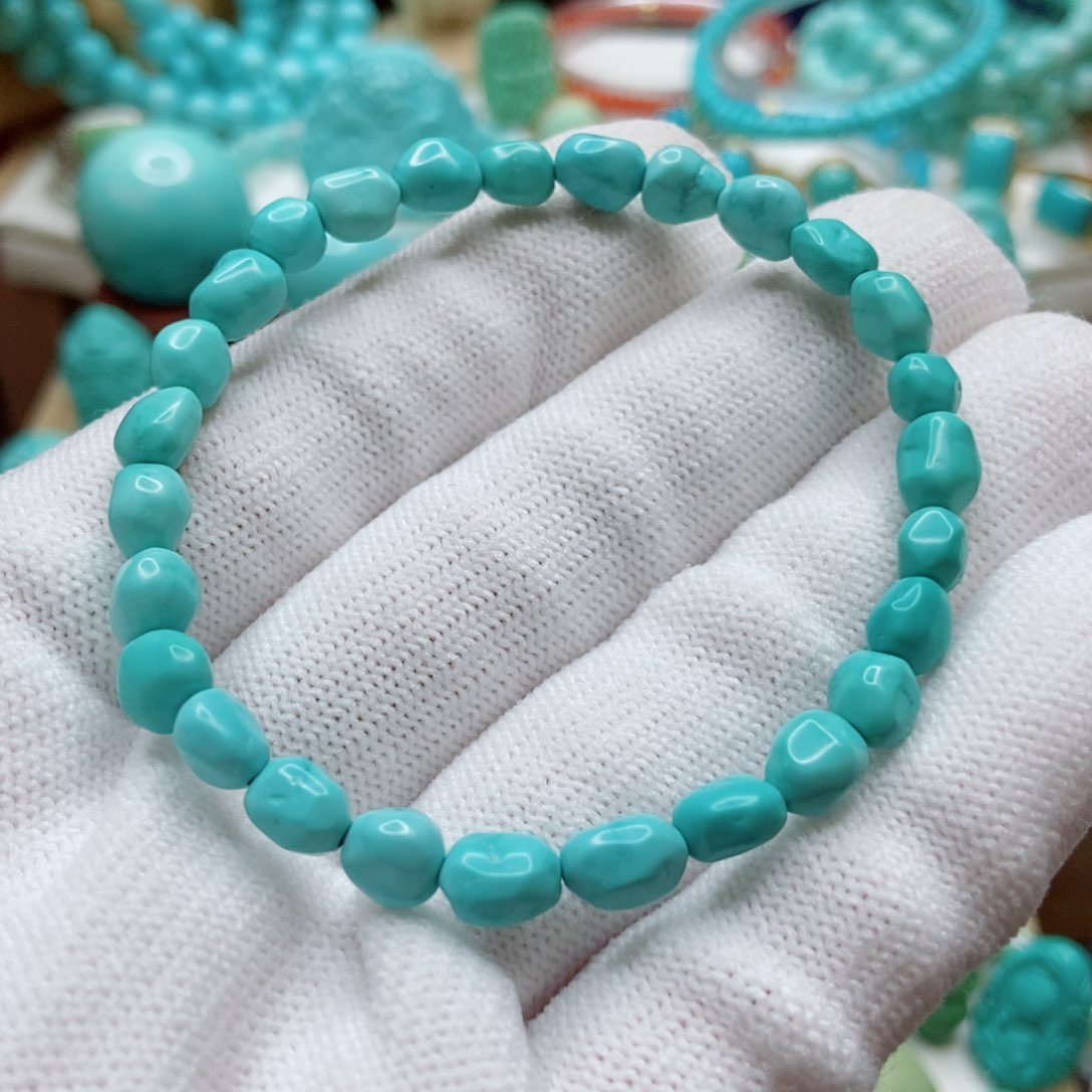 绿松石未镶嵌珠子