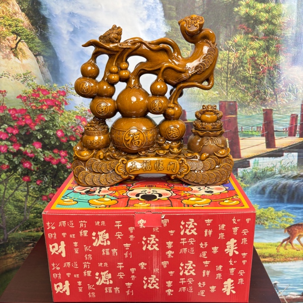  【新款五福临门】葫芦 长30高30客厅玄关电视柜家居摆件