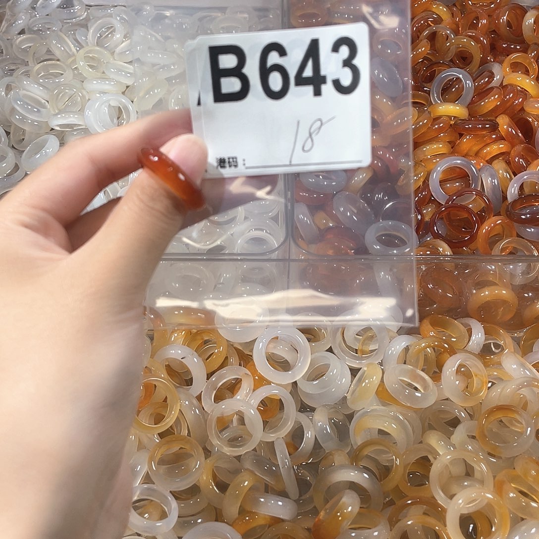 未镶嵌戒指玛瑙/玉髓643
