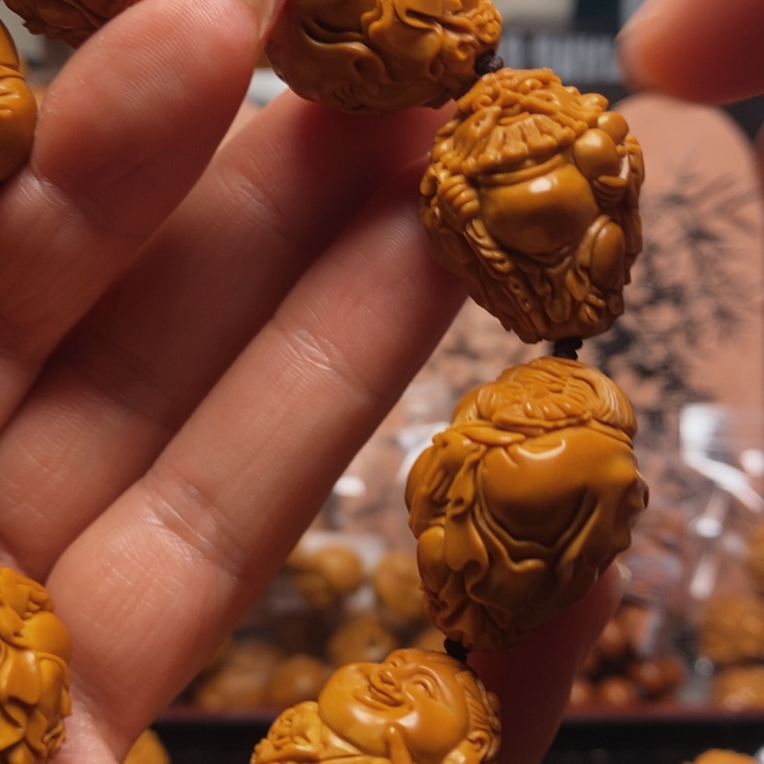 橄榄核手串/手链浅**然八仙