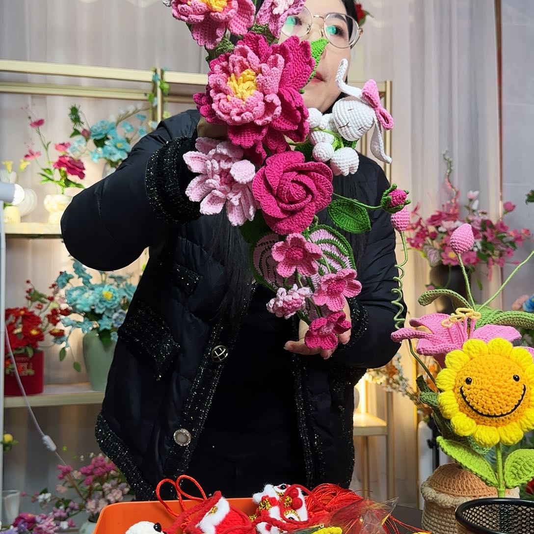 纯手工钩织钩织车载