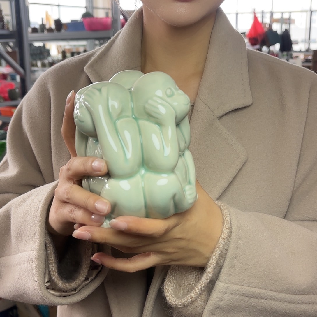 龙泉云间青瓷小米茶器