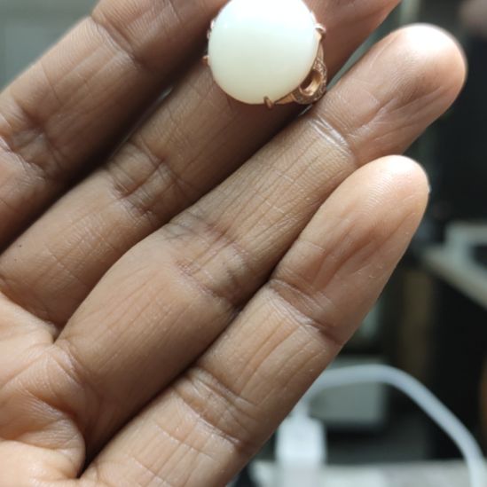 小***8和田玉未镶嵌戒指