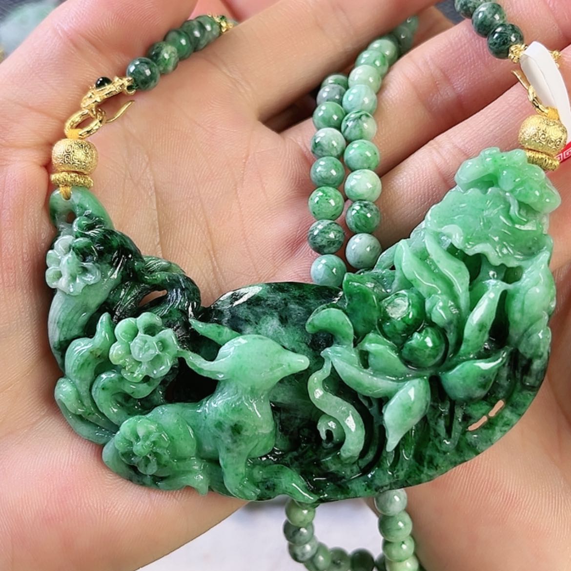 【闪购商品】翡翠颈饰未镶嵌挂件