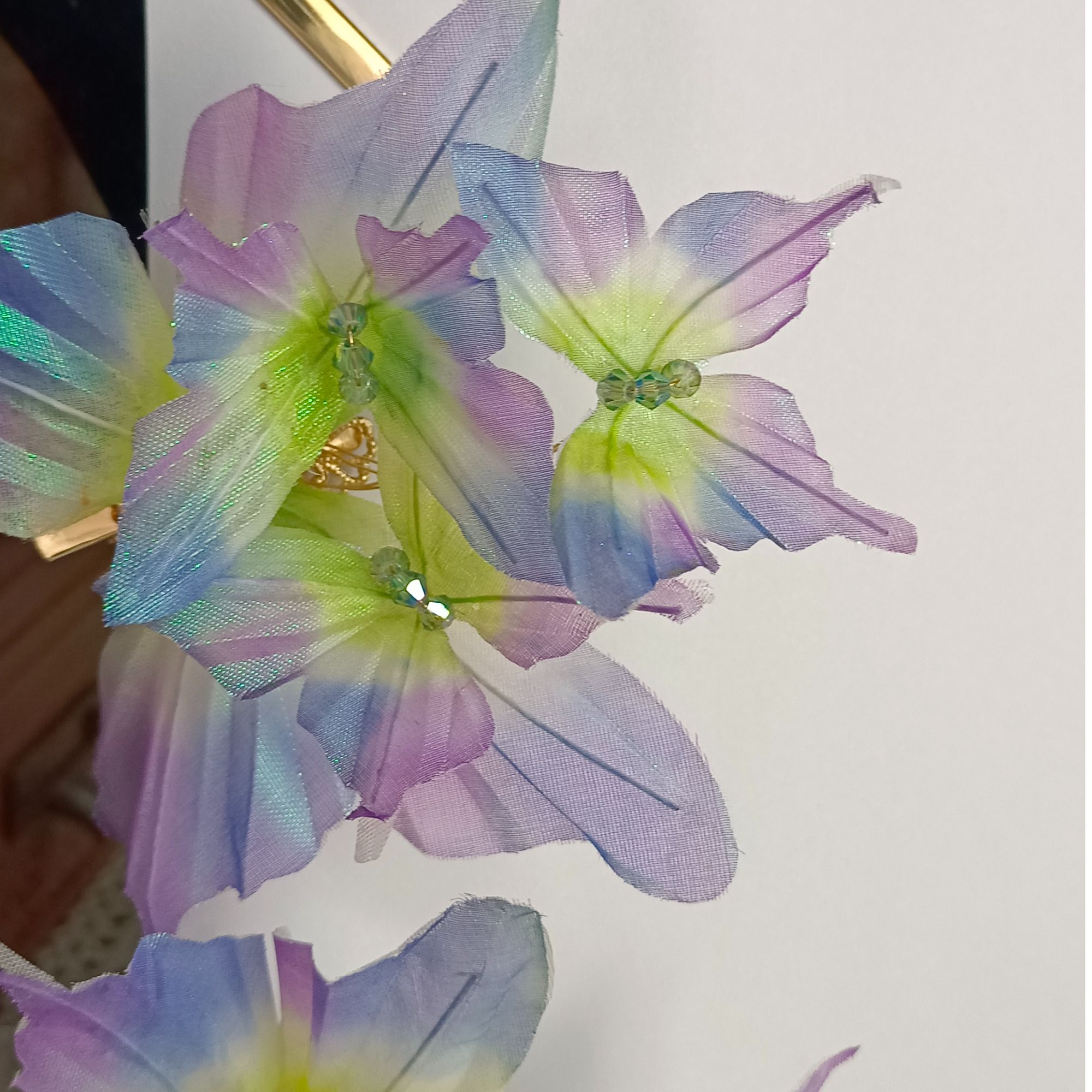 耀如春华化羽蝴蝶发夹  汉服配饰