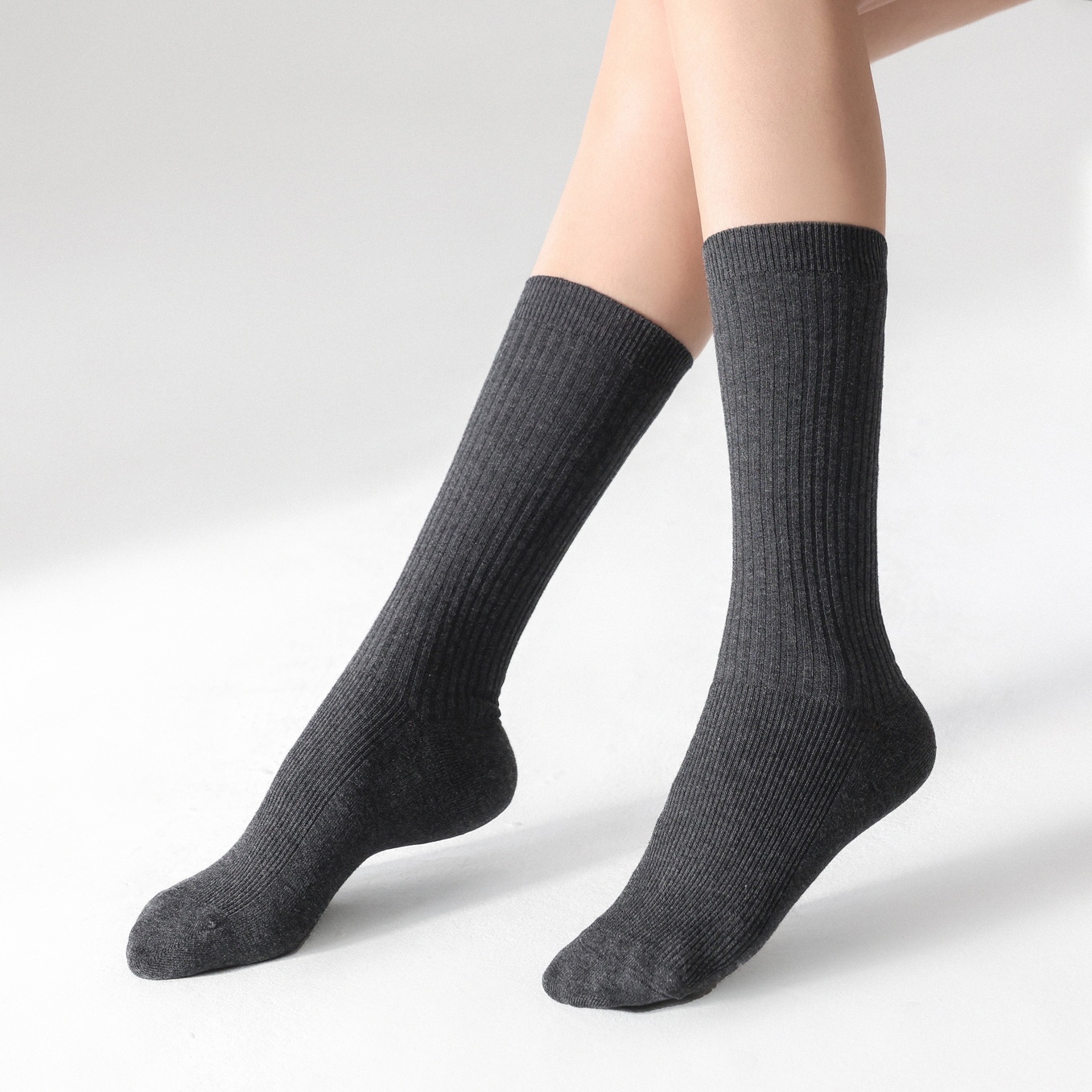 【王雯馨】“细脚袜”7A抗菌防臭休闲时尚百搭羊毛堆堆袜拆包装不退