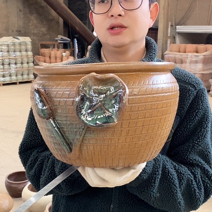 红陶红陶正品高17口26无孔