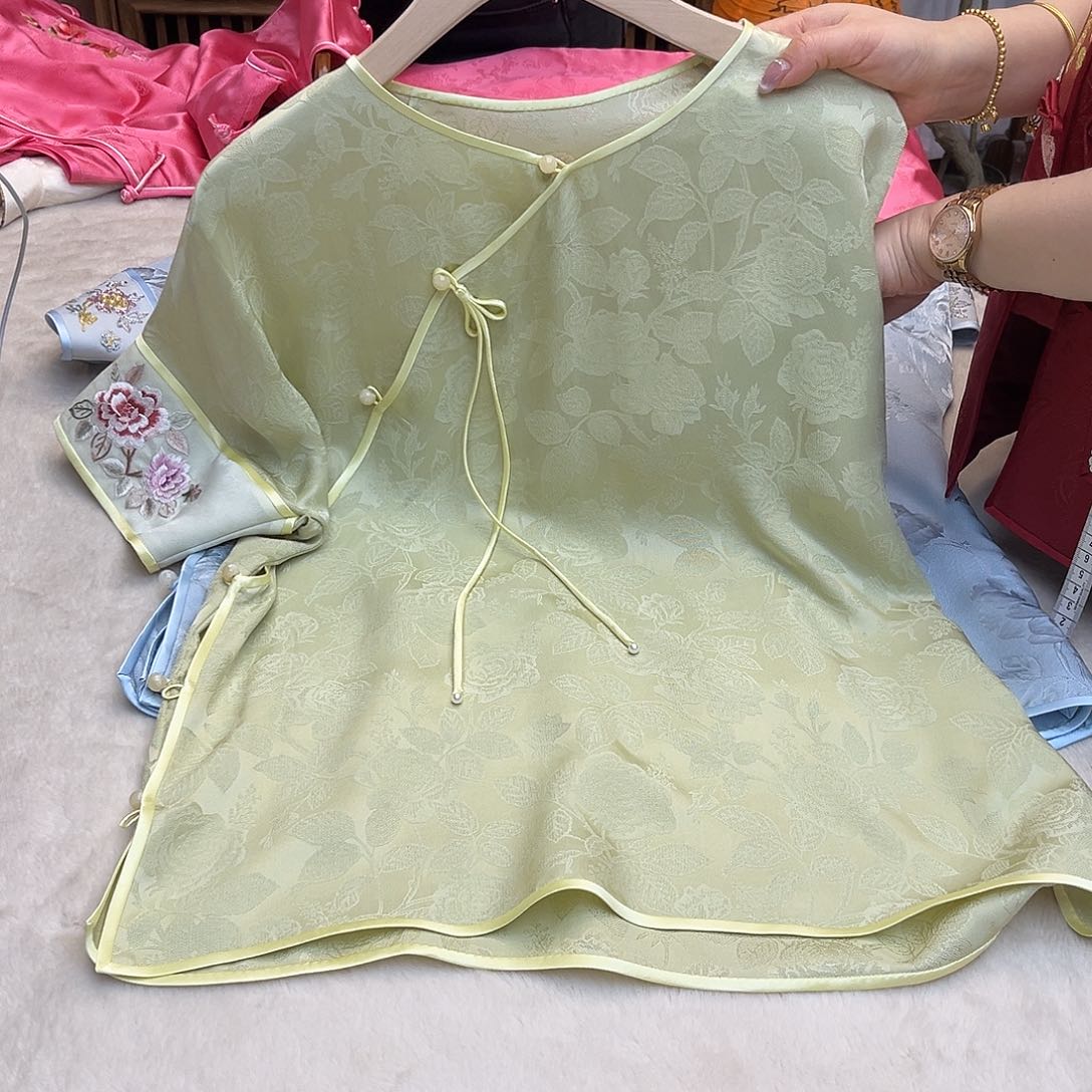 刺绣杭罗衣均码透气