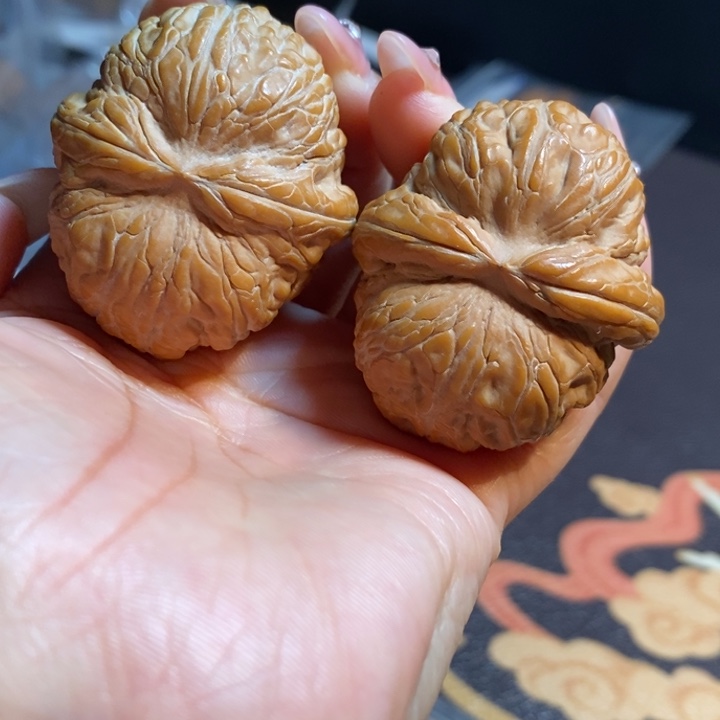 吉***心吊坠文玩核桃元宝43全品