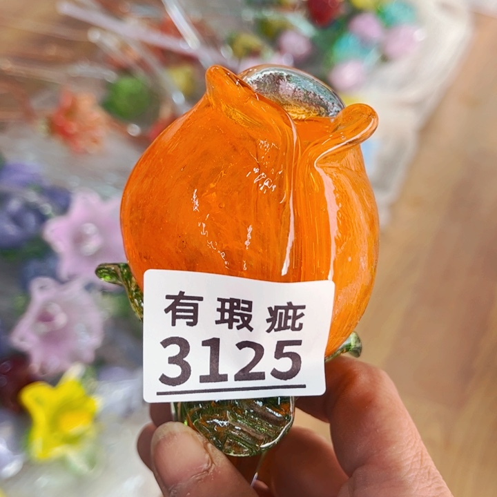 玻璃3125瑕疵 花瓶家悦美居