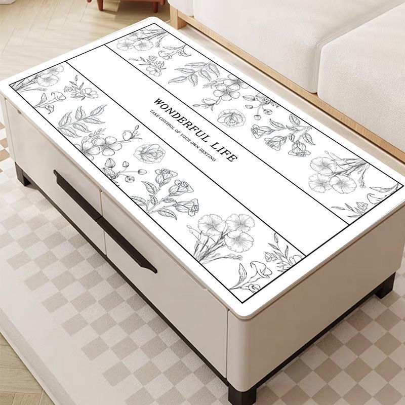 PVC桌垫餐桌防烫桌布桌面布客厅茶几垫电视柜防污家用防尘垫