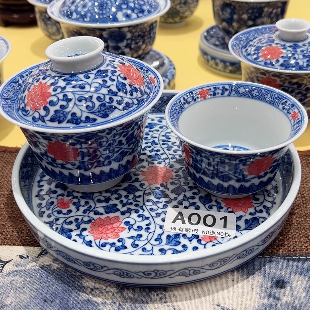 冷*冷正宗景柴窑茶具套组微瑕福利价