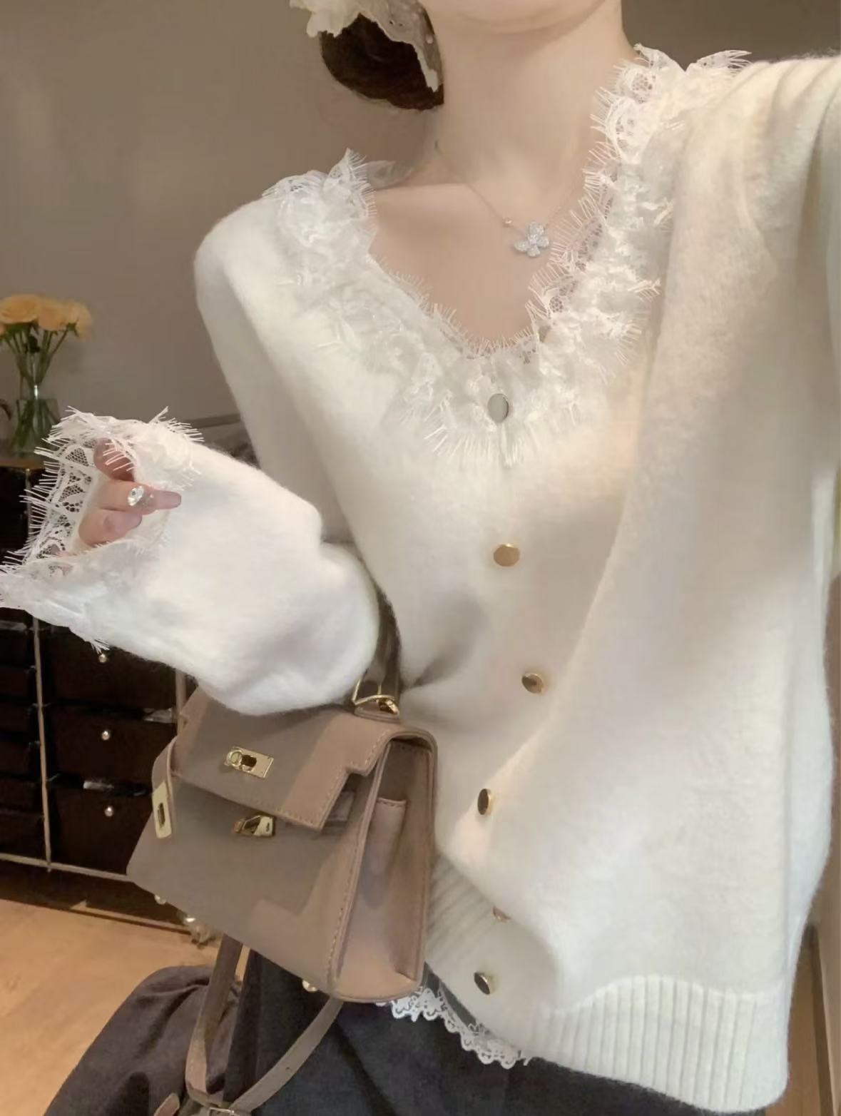 B001-010秋冬毛衣外套一