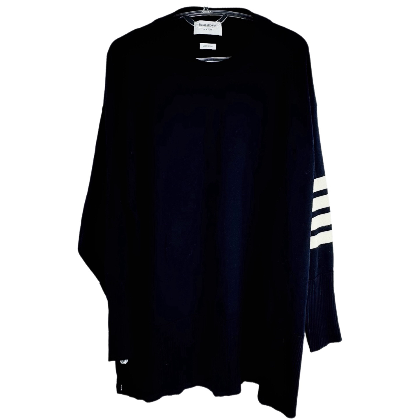 99新 THOMBROWNE 0码 thom browne 藏青色针织衫 99新 sz0270