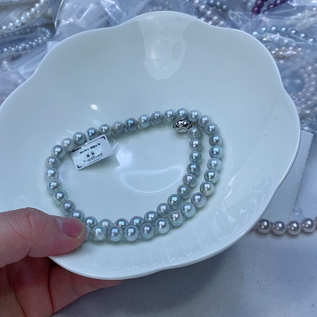 海水珍珠颈饰银S925镶嵌