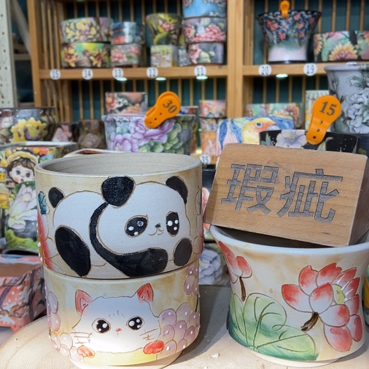 红陶景德镇艺术手绘作品