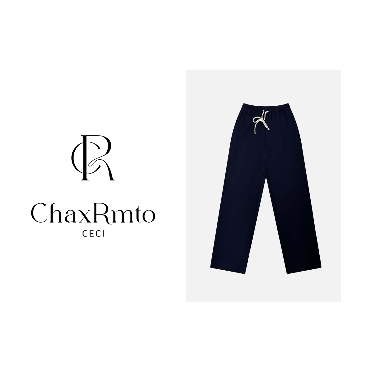 ChaxRmto斯斯 早春新款时尚休闲气质百搭抽绳休闲裤 SC1A0285