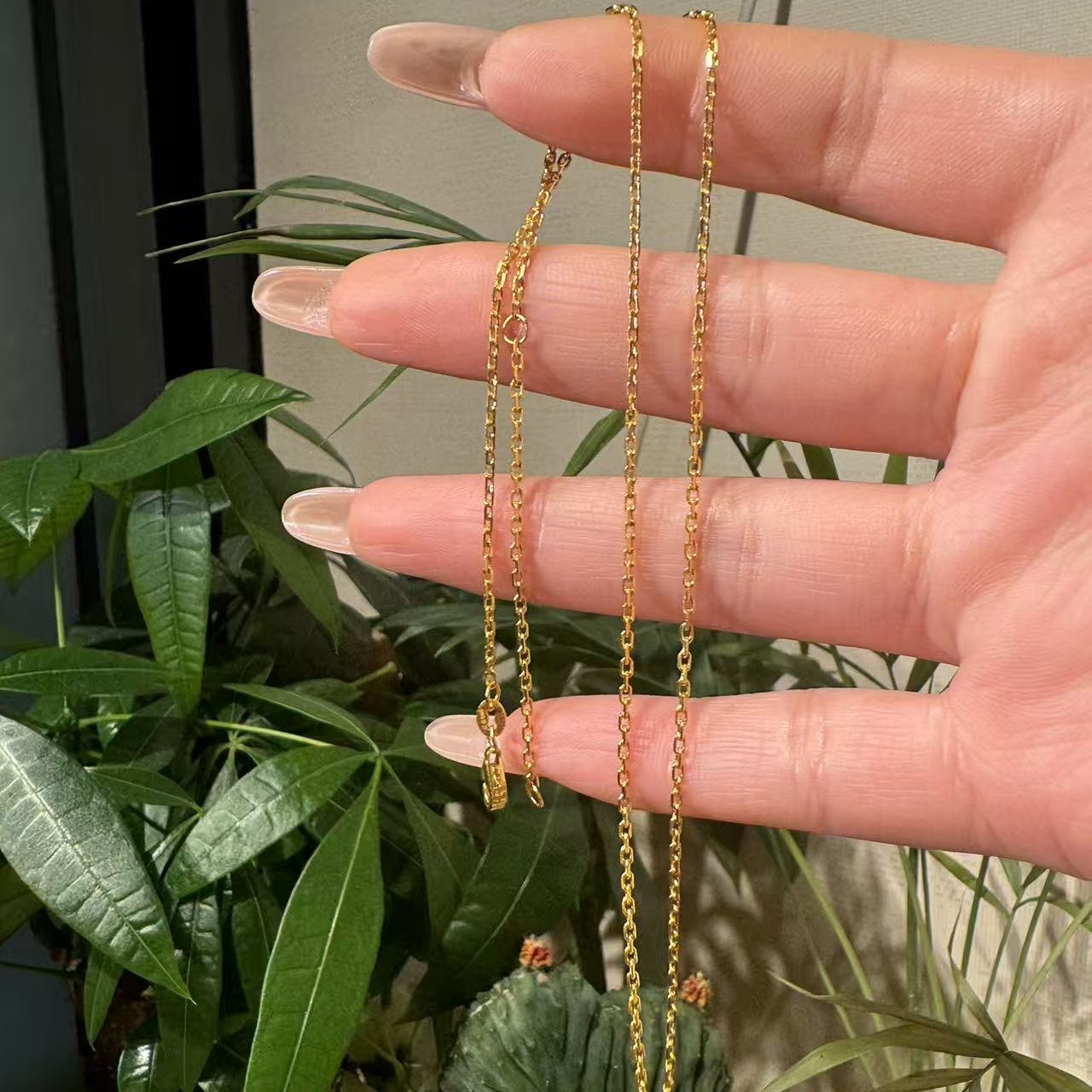 足金999项链     4.15克